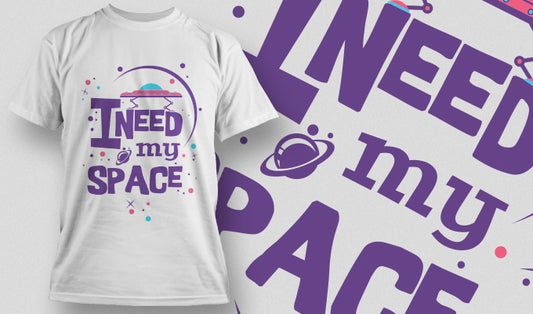 I Need My Space T-shirt (White)