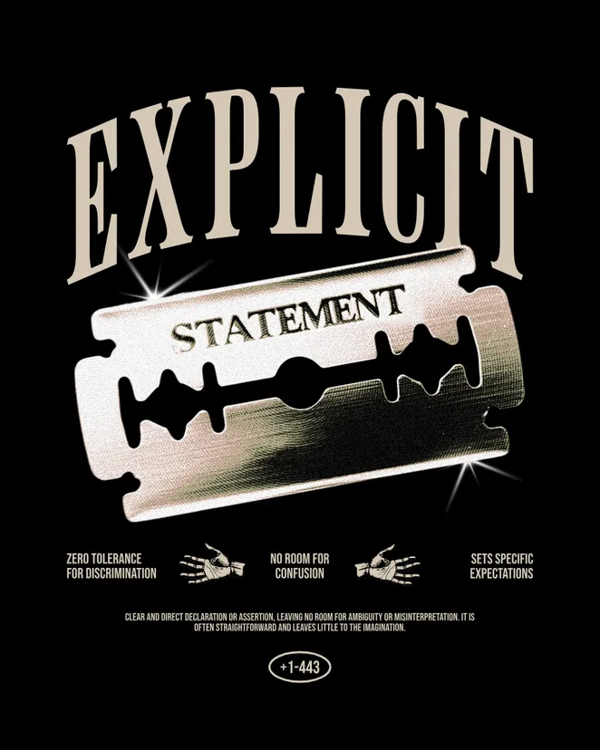 Explicit Statement Graphic Tee