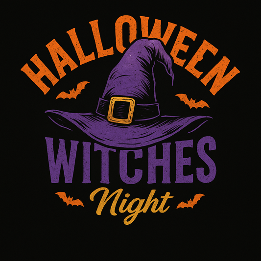 Witches Night Witch Hat Tee (Black)