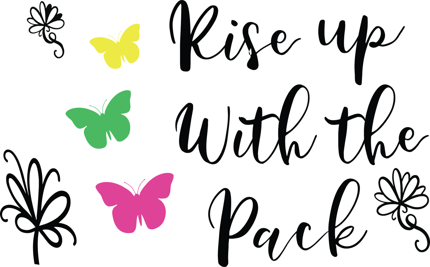 Rise Up With The Pack T-shirt (White)