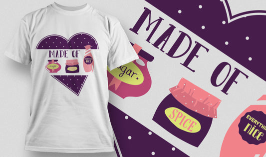 Made Of Sugar And Spice T-shirt (White)