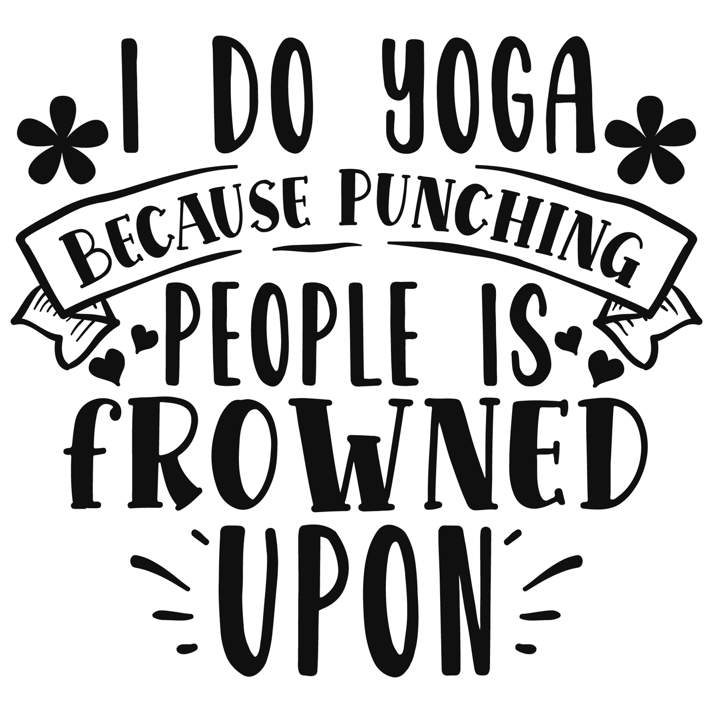 Yoga Humor T-shirt (White)